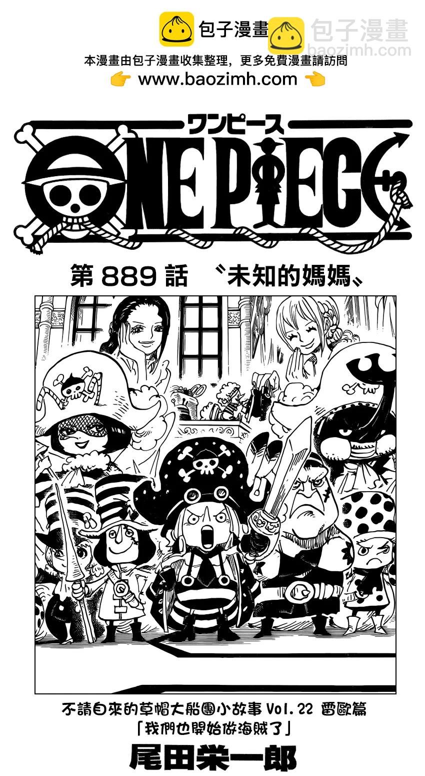 🍖ONE PIECE航海王 第889回 未知的妈妈 第2页