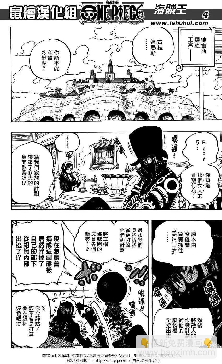 🍖ONE PIECE航海王 第723回 变更作战 第4页