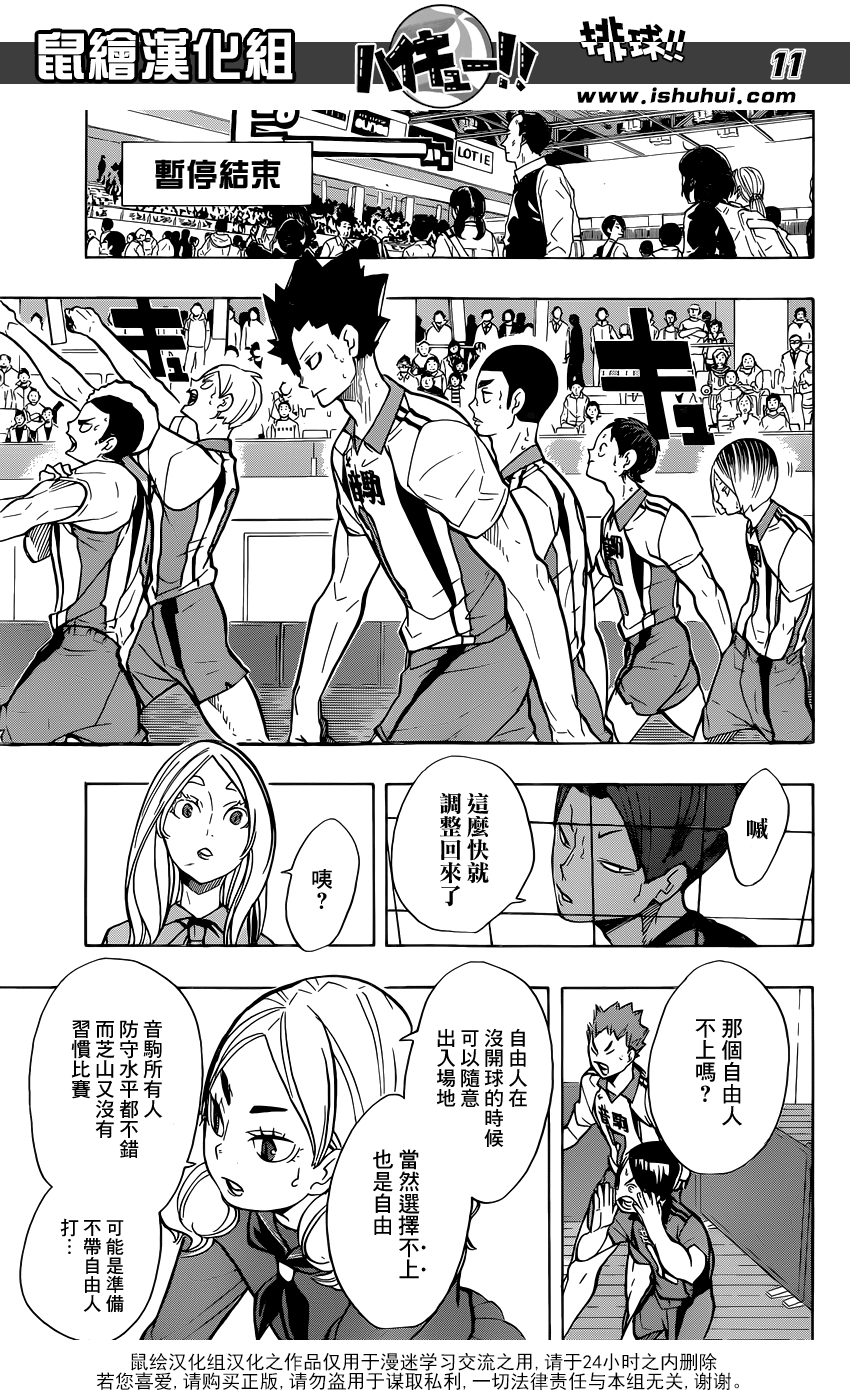 🍝排球 第200话 前辈的坚持 第11页