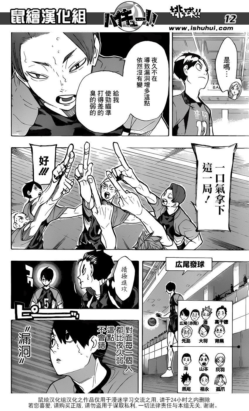 🍝排球 第200话 前辈的坚持 第12页