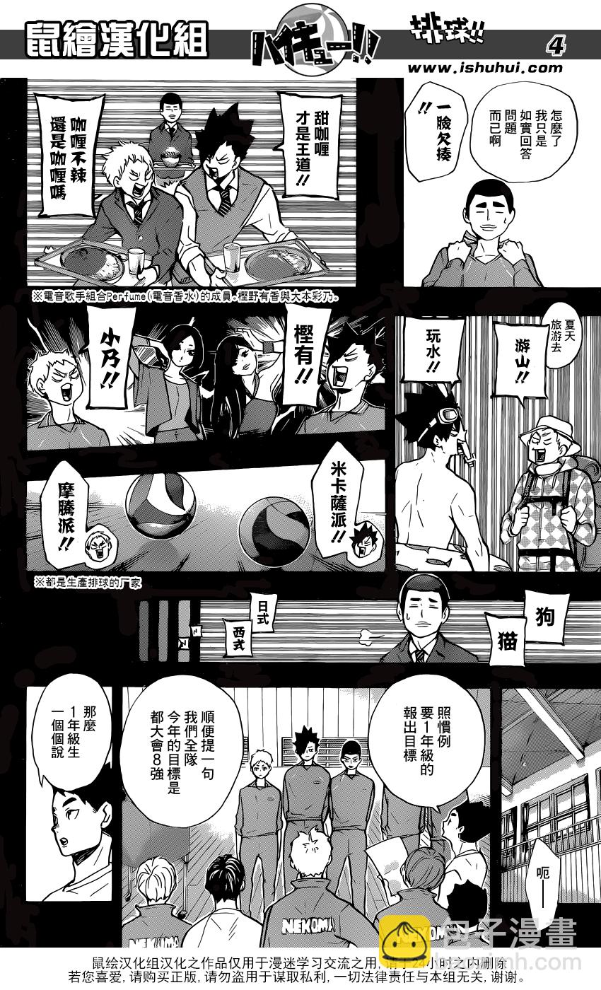 🍝排球 第200话 前辈的坚持 第4页