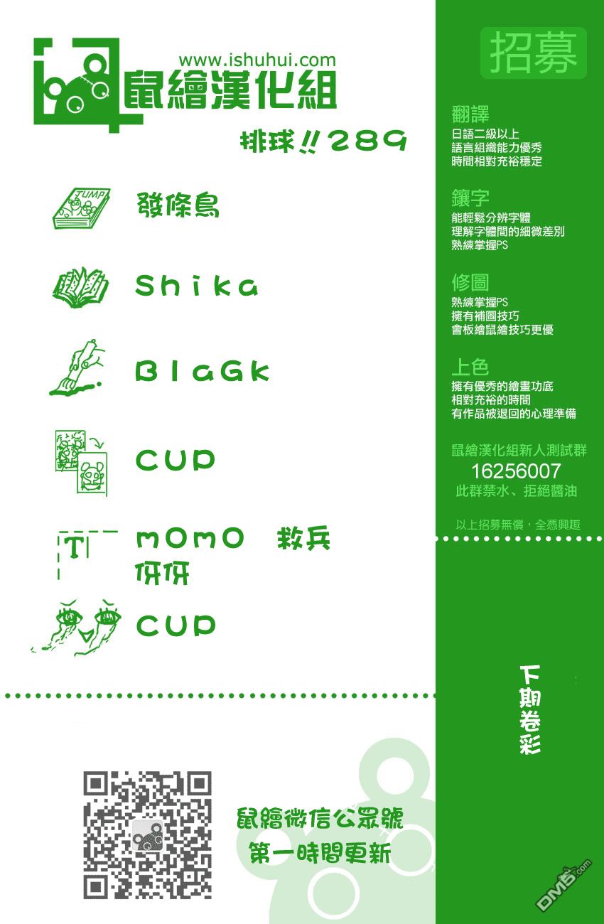 🍝排球 第289话 轻松 第1页