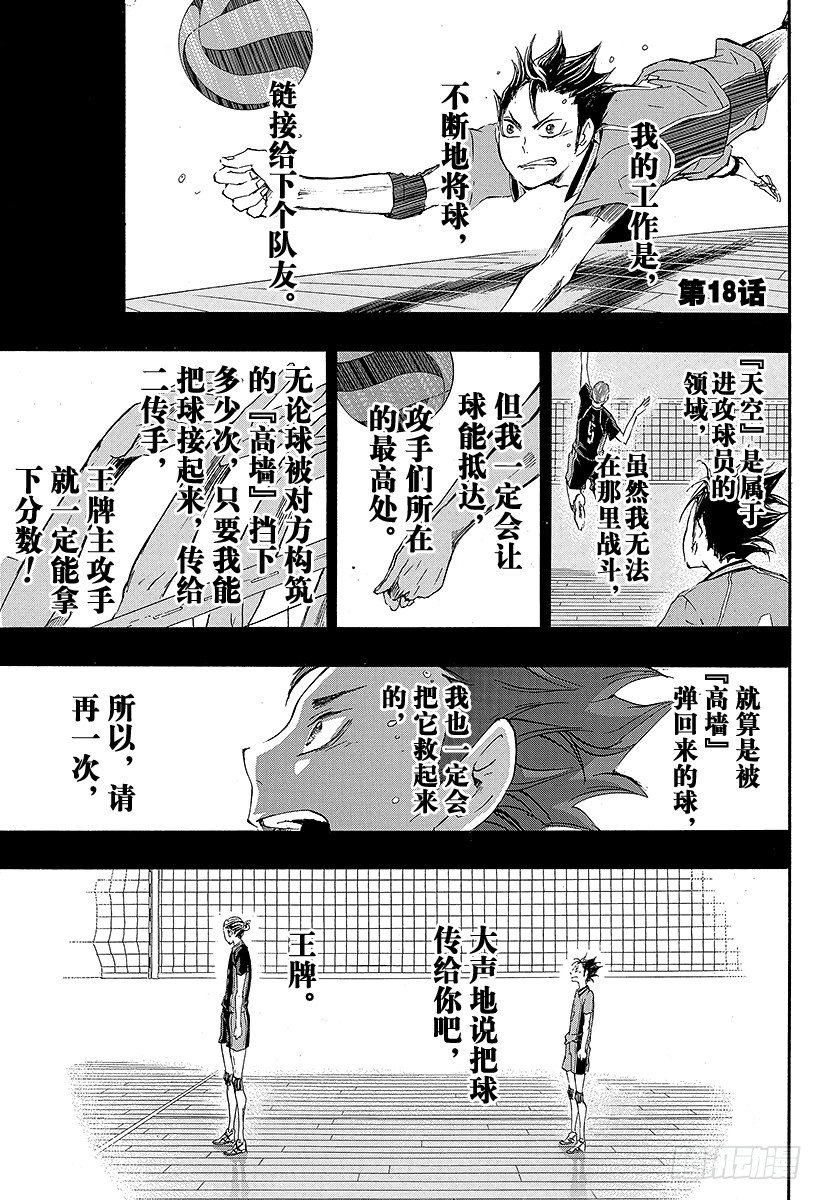 🍝排球少年！！ 第18话 被称为『王牌』的人 第1页