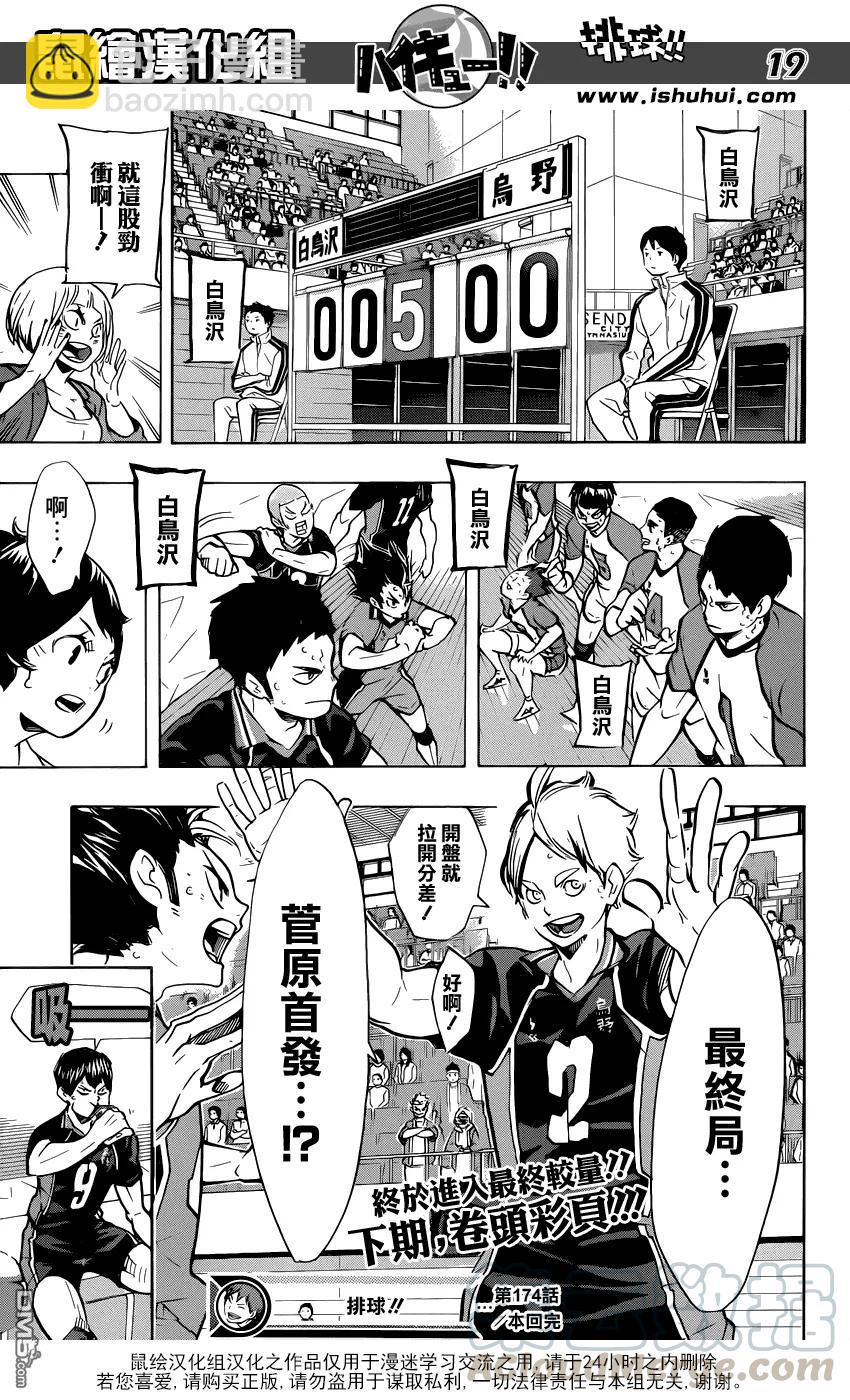 🍝排球少年！！ 第174话 0.几秒的战斗 第17页