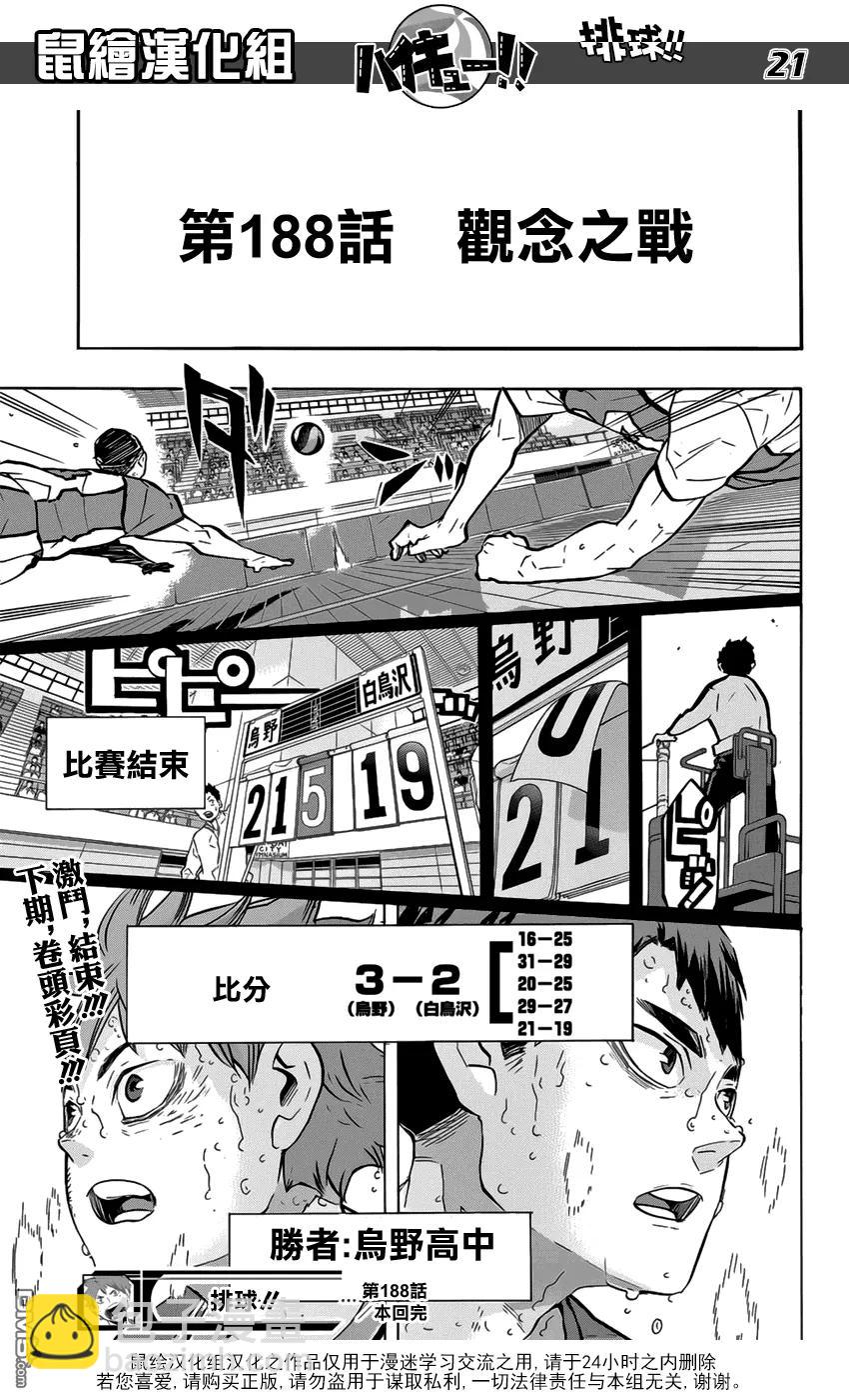 🍝排球少年！！ 第188话 观念之战 第15页