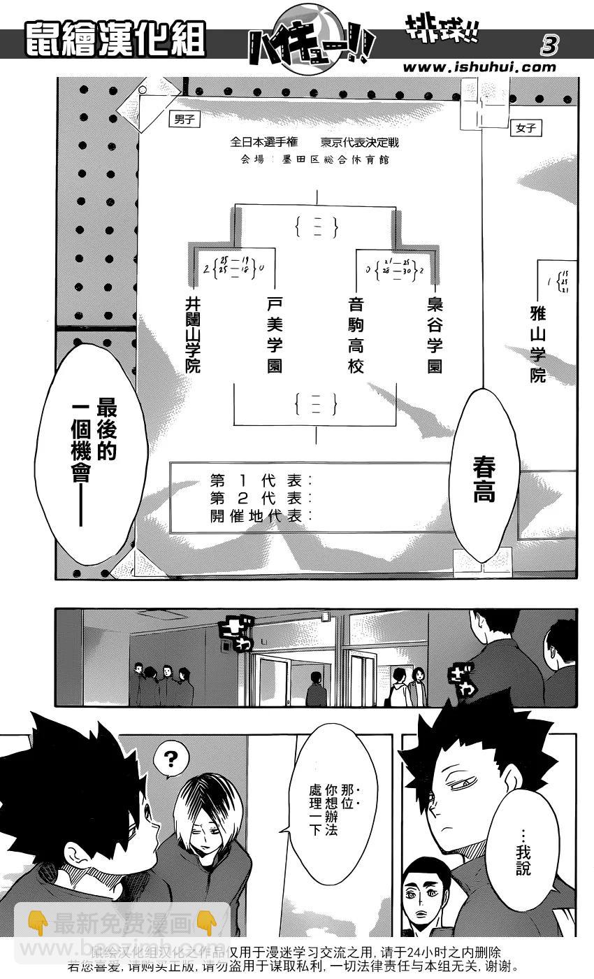 🍝排球少年！！ 第196话 背水一战 第3页