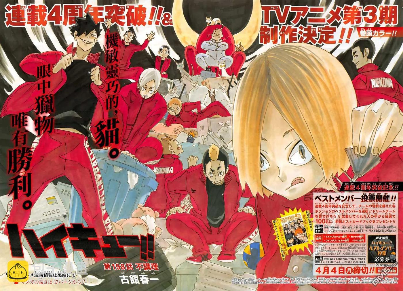 🍝排球少年！！ 第198话 不讲理 第2页