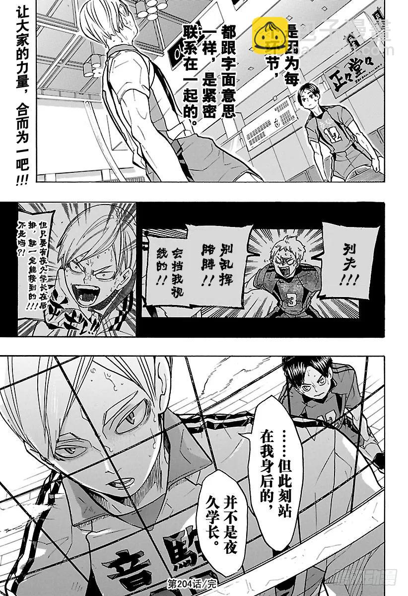 🍝排球少年！！ 第204话 连白痴都明白的排球 第18页