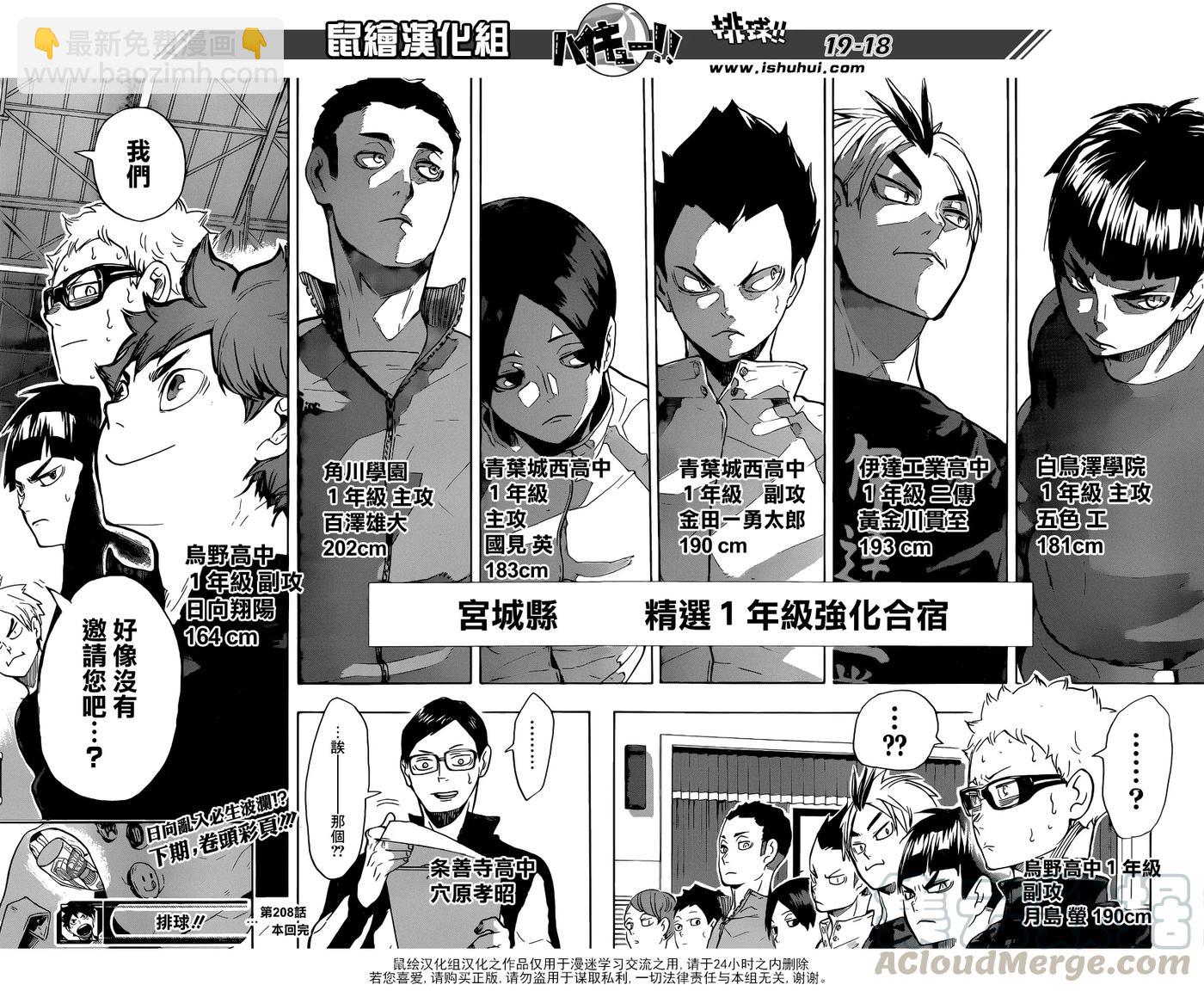 🍝排球少年！！ 第208话 初雪 第17页