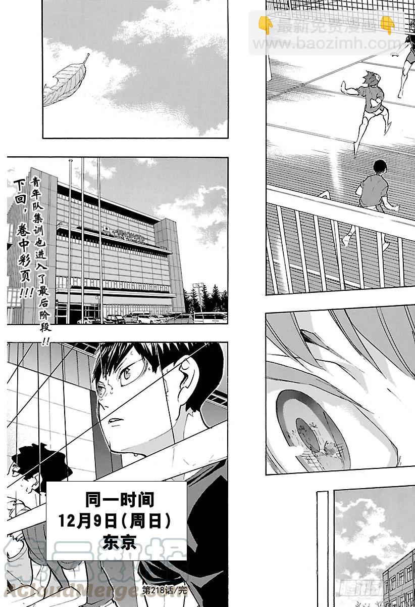 🍝排球少年！！ 第218话 坚持到底 第19页