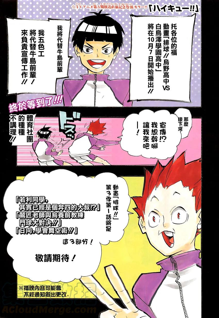🍝排球少年！！ 第224话 归来 第1页