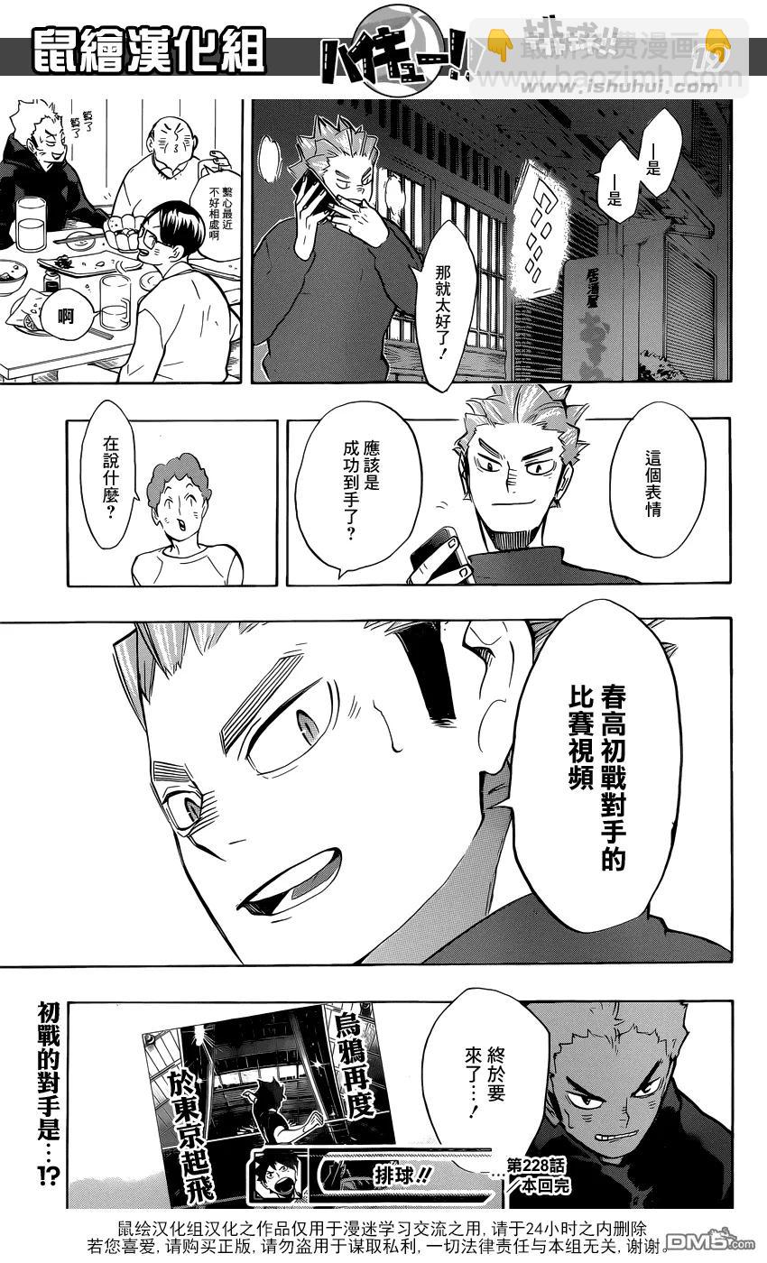 🍝排球少年！！ 第228话 变化 第19页