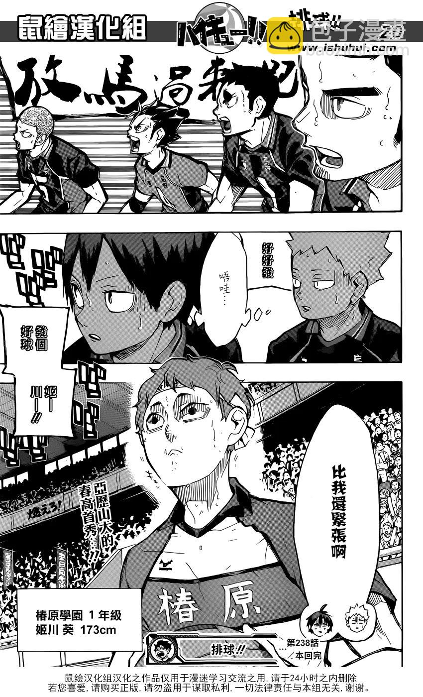 🍝排球少年！！ 第238话 攻防 第19页