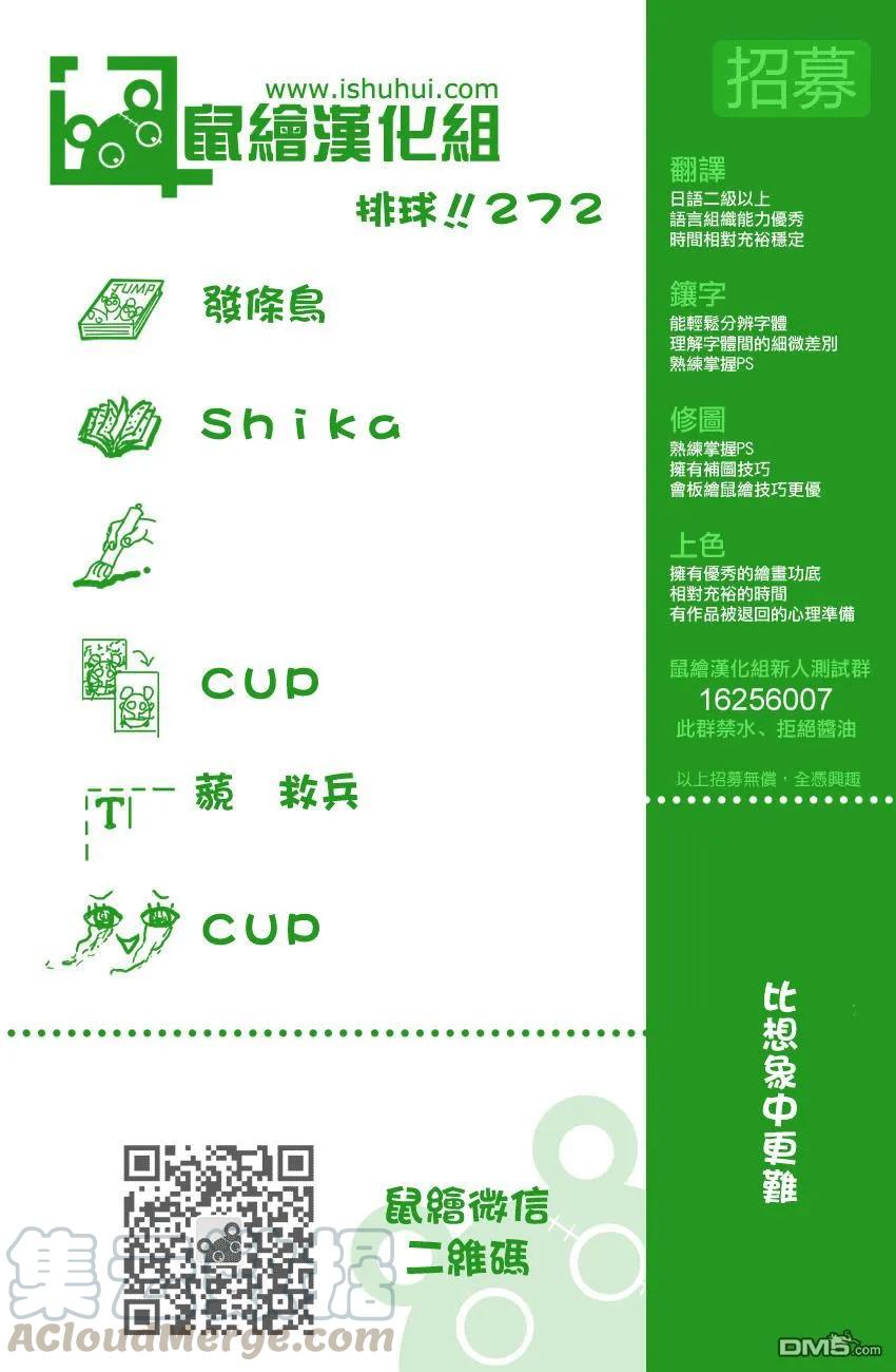 🍝排球少年！！ 第272话 最强的挑战者 第1页