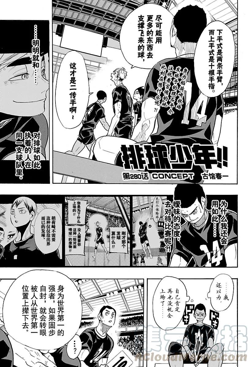 🍝排球少年！！ 第280话 CONCEPT 第1页
