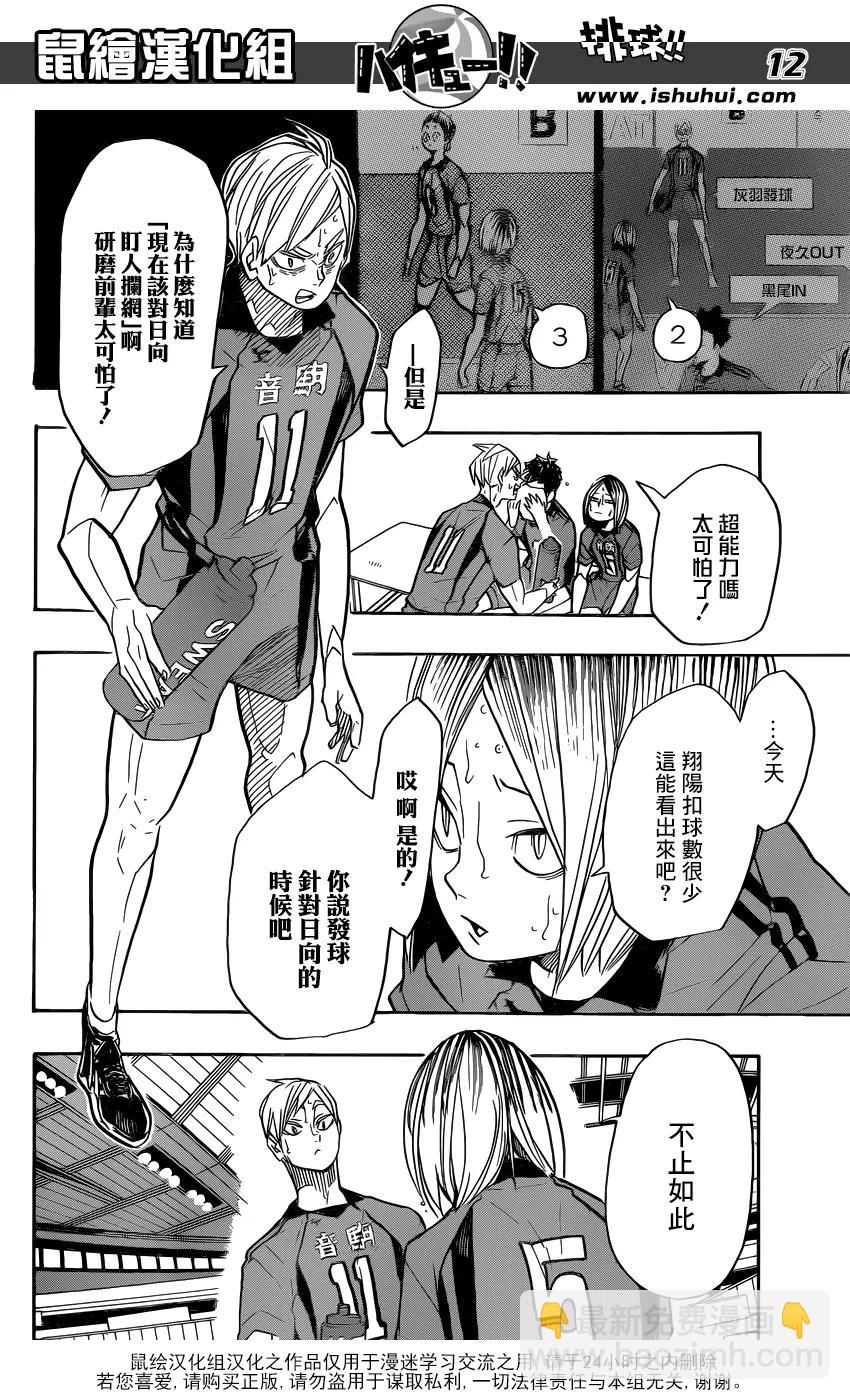 🍝排球少年！！ 第310话 鸟笼 第12页