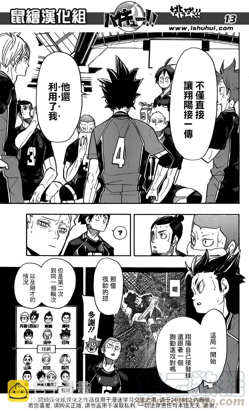 🍝排球少年！！ 第310话 鸟笼 第13页