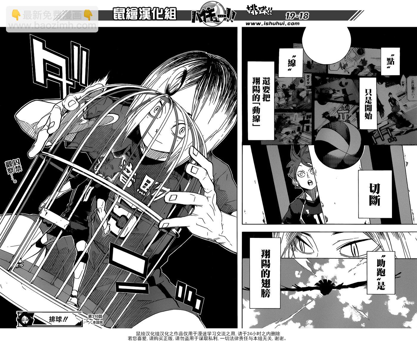 🍝排球少年！！ 第310话 鸟笼 第18页