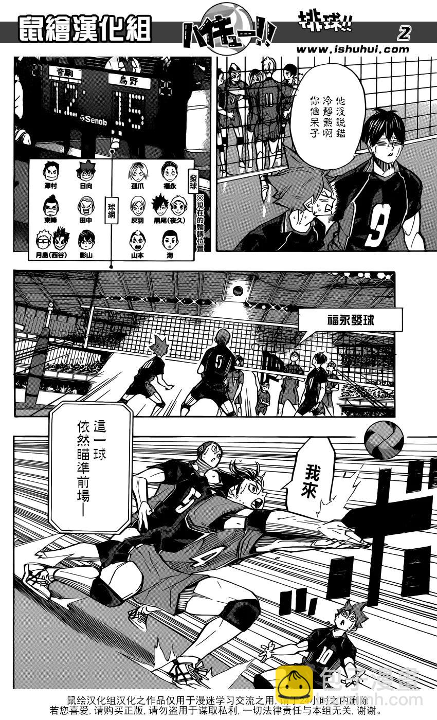 🍝排球少年！！ 第310话 鸟笼 第3页