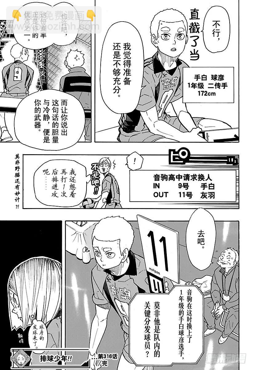 🍝排球少年！！ 第316话 劲敌 第20页