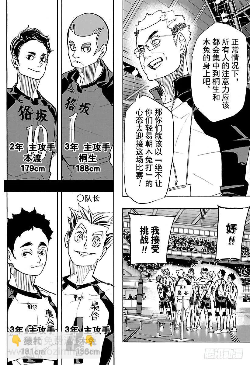 🍝排球少年！！ 第328话 不能输的战斗 第8页