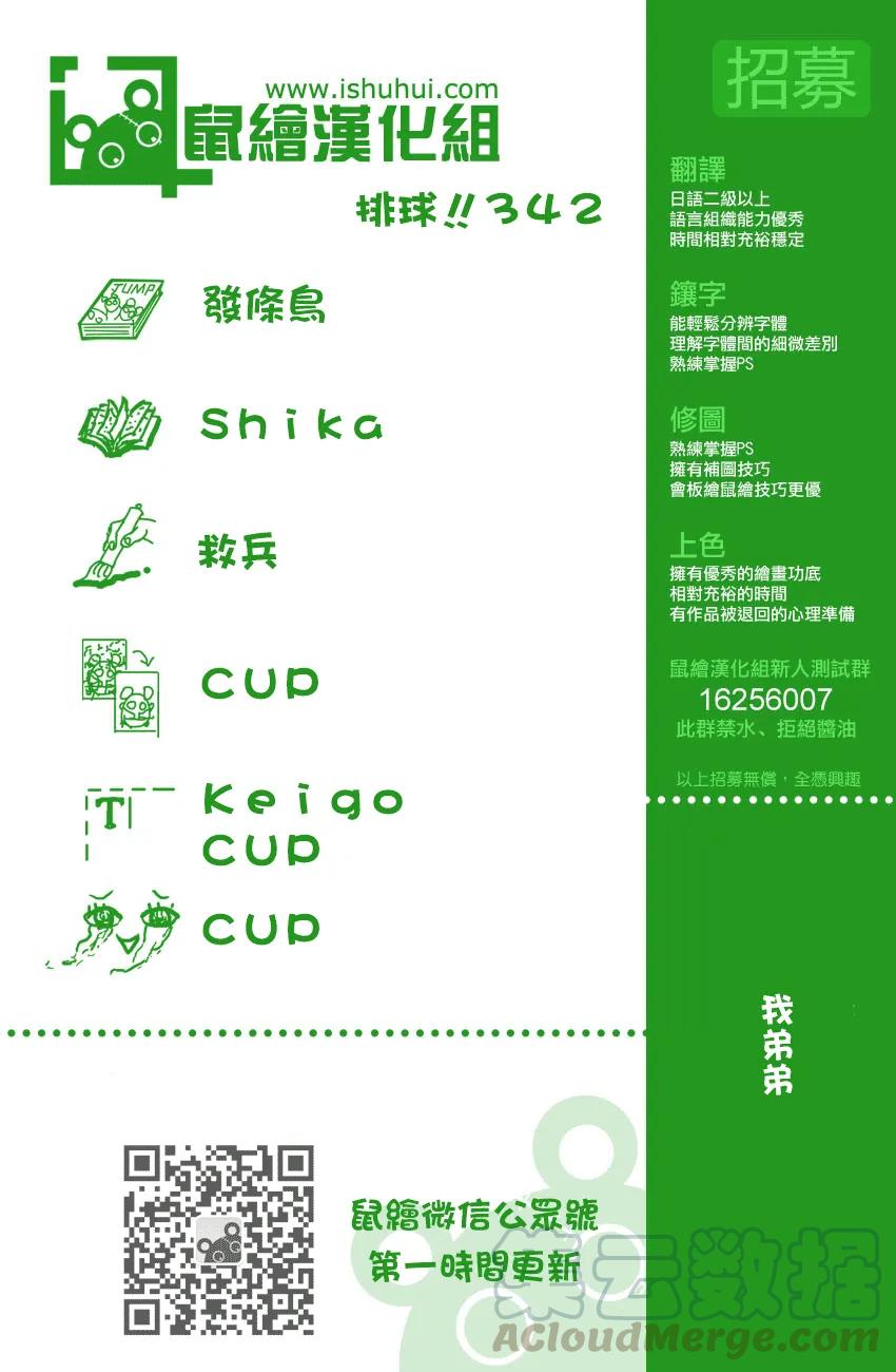 🍝排球少年！！ 第342话 理性 第1页