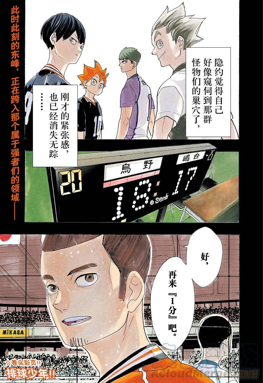 🍝排球少年！！ 第354话 “为了伙伴而战” 第1页
