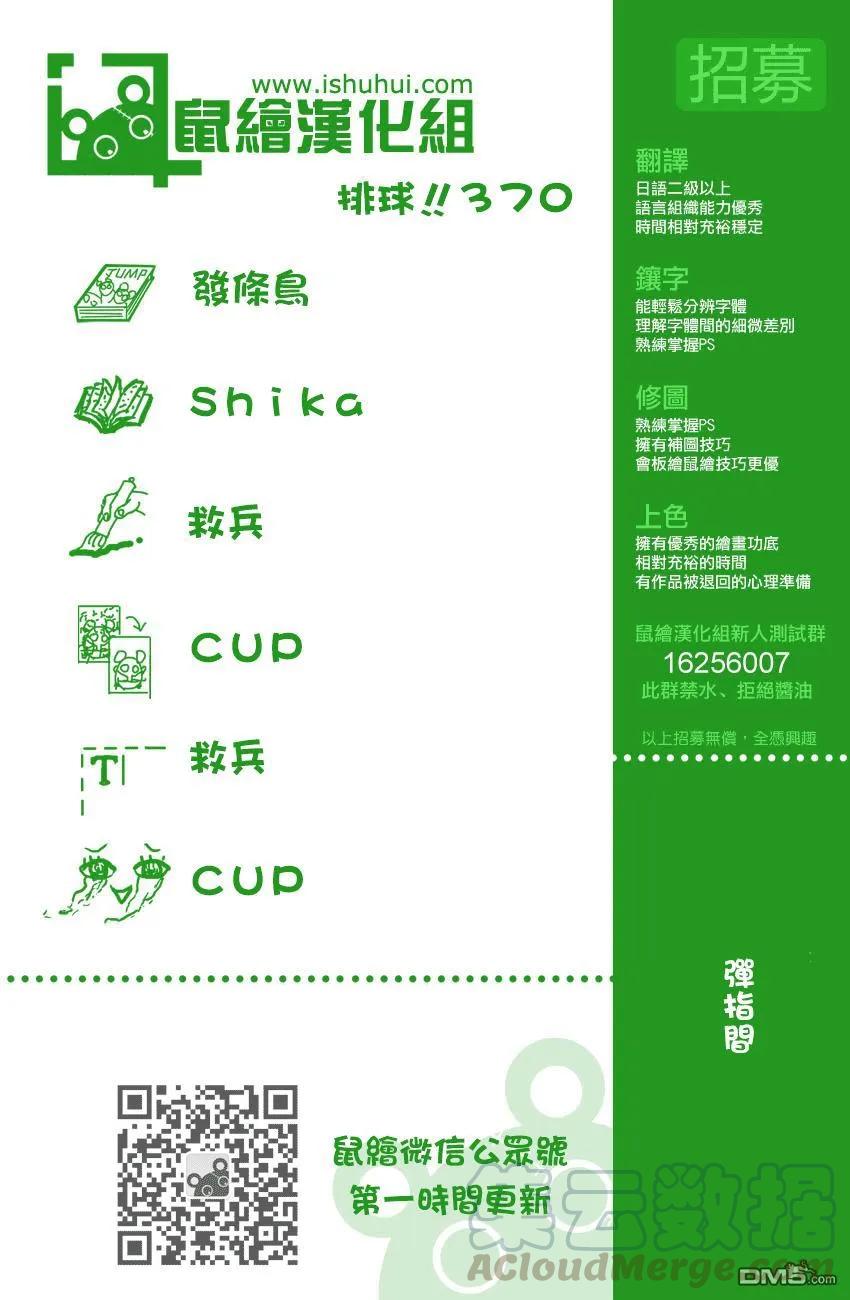 🍝排球少年！！ 第370话 挑战者 第1页