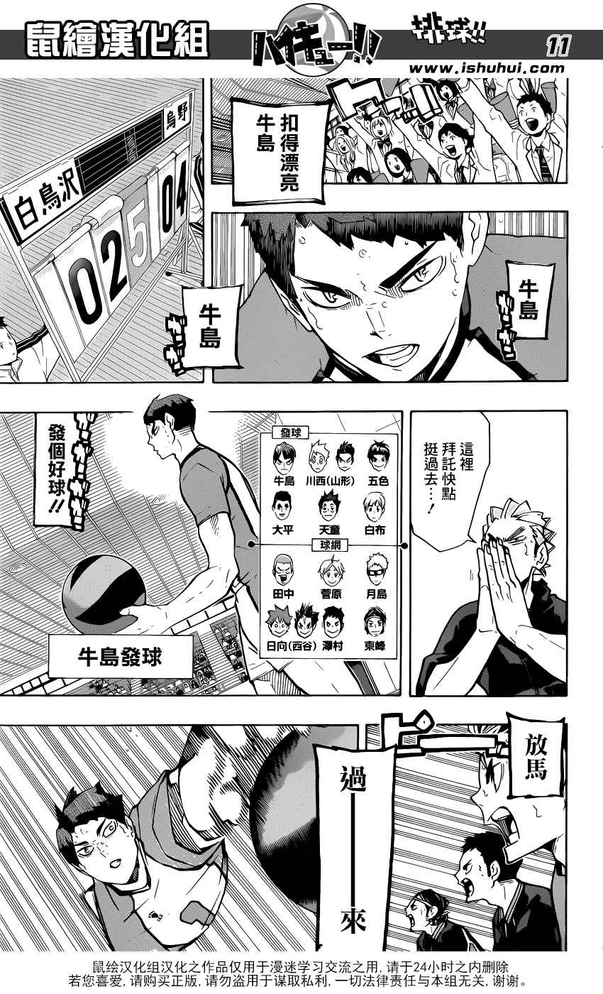 🍝排球少年!! 第176话 第11页
