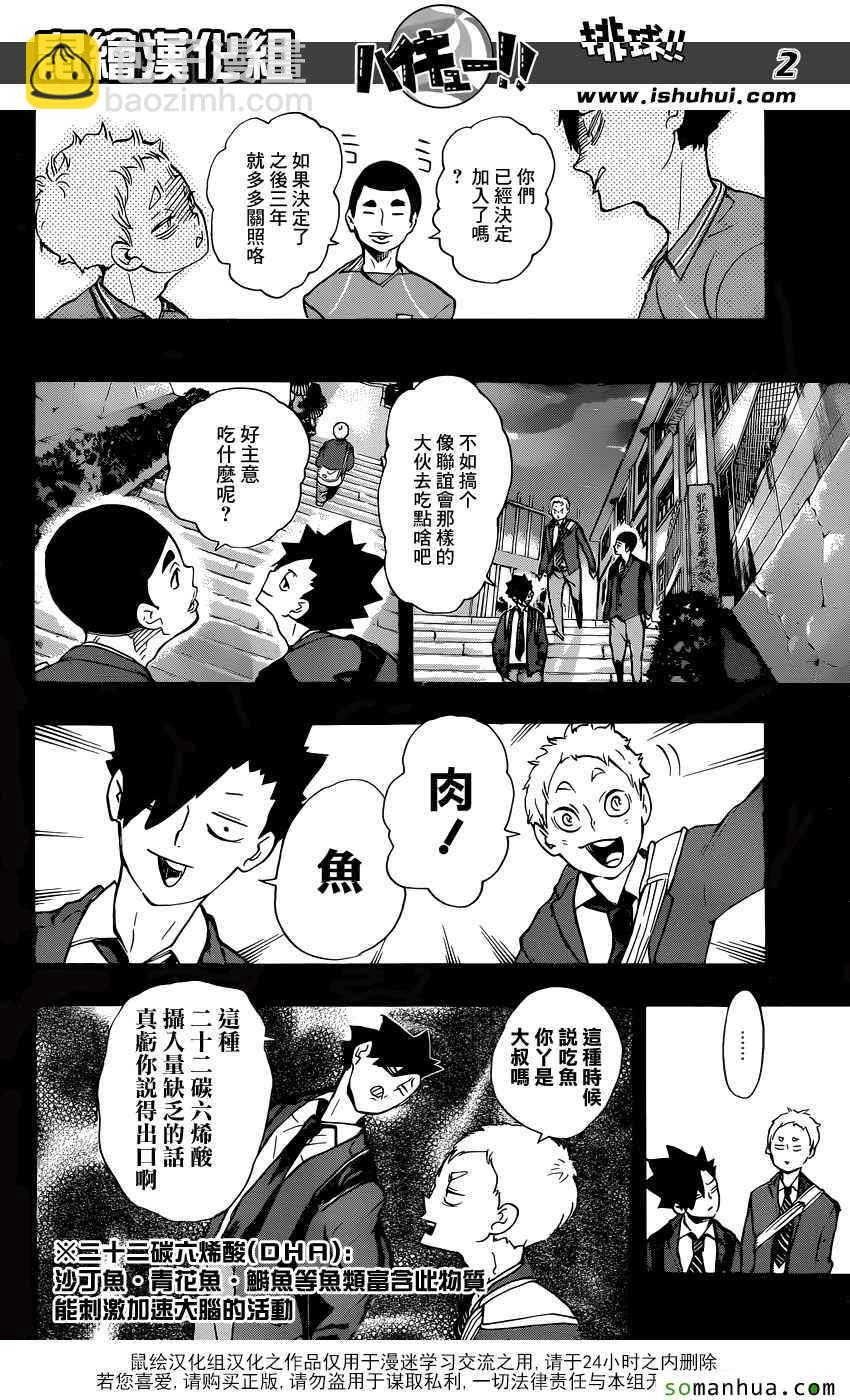 🍝排球少年!! 第200话 第2页