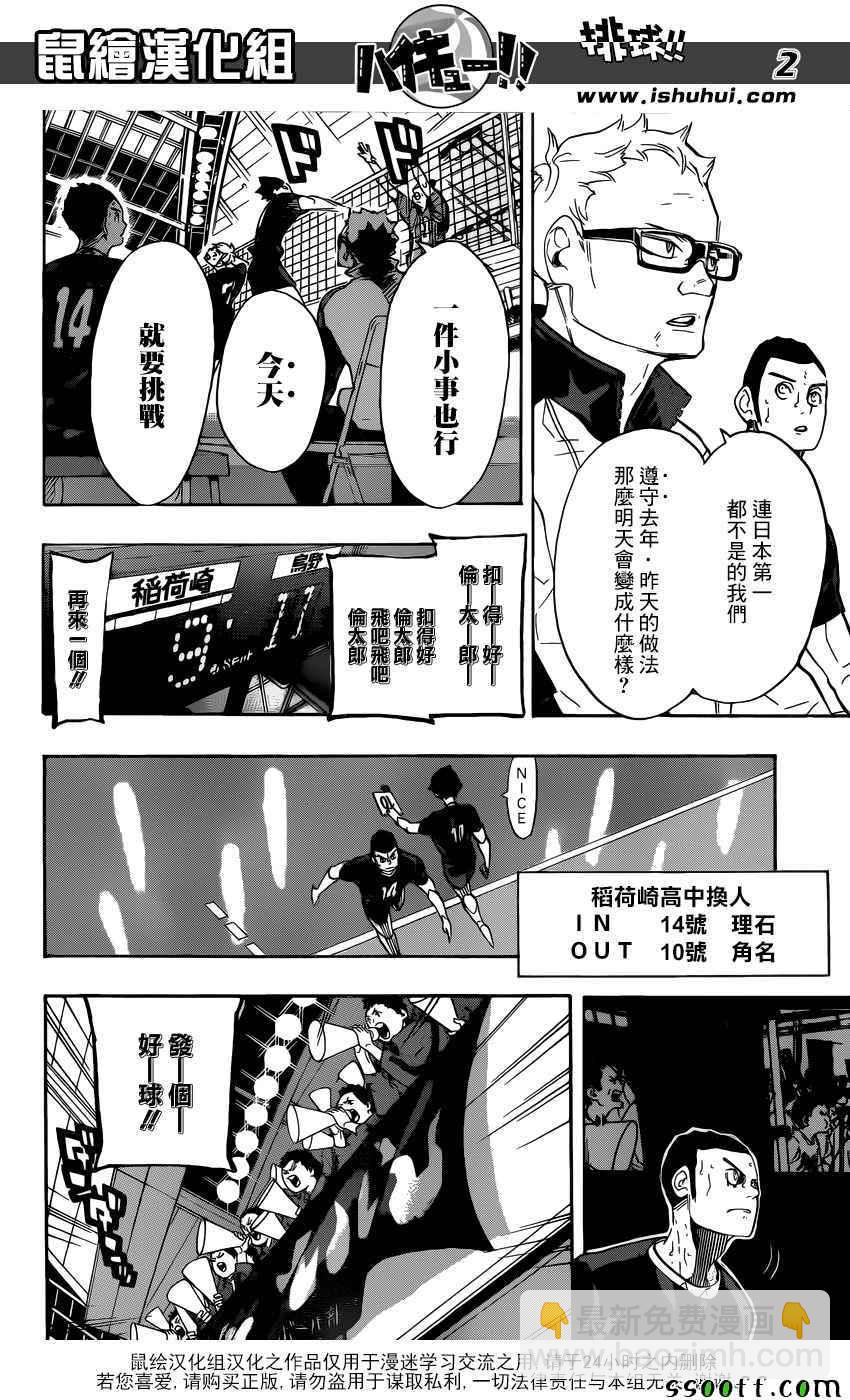🍝排球少年!! 第280话 第2页