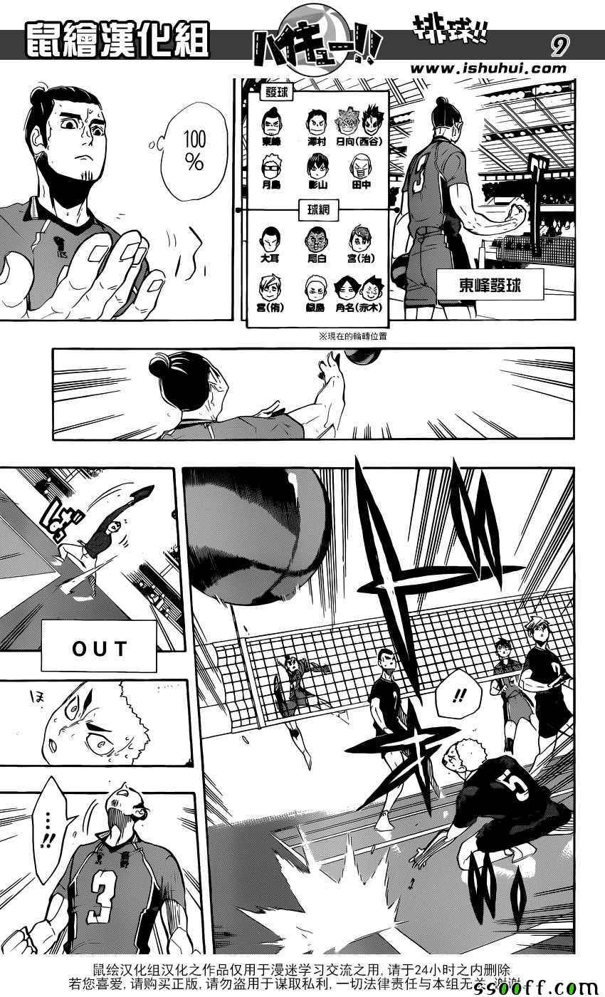 🍝排球少年!! 第280话 第9页
