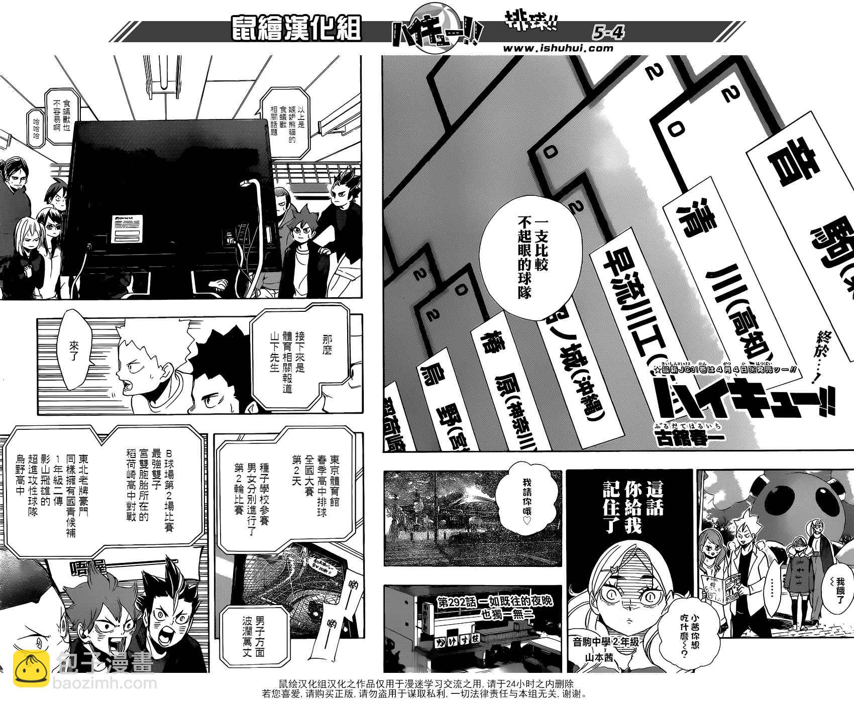 🍝排球少年!! 第292话 第5页