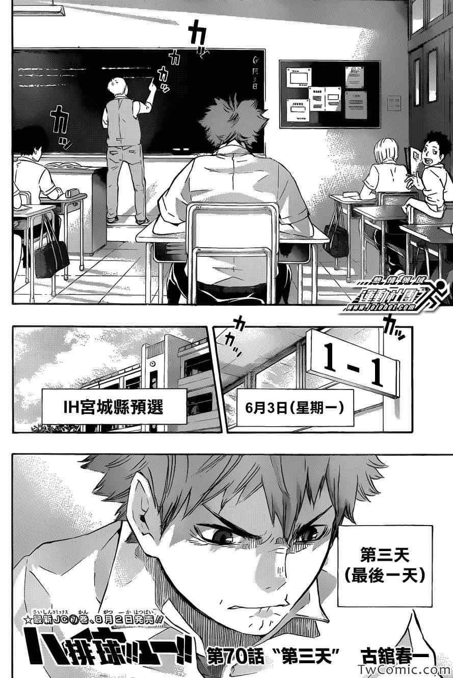 🍝排球少年!! 第70话 第2页