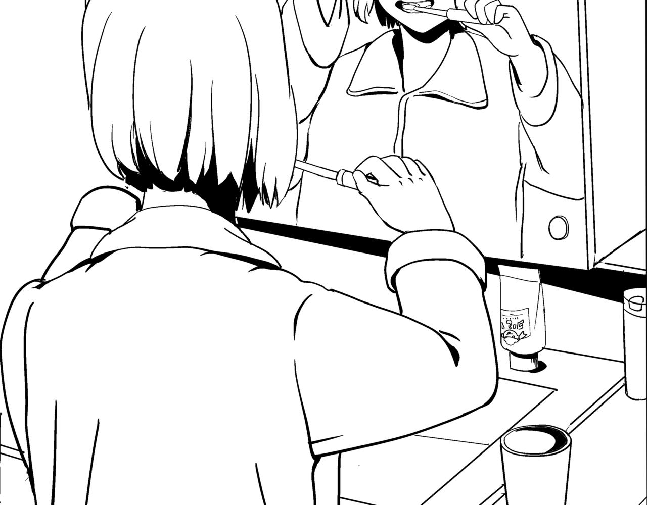 🍝盘根错短篇恐怖漫画 第一篇（中）合租的女同学 第40页