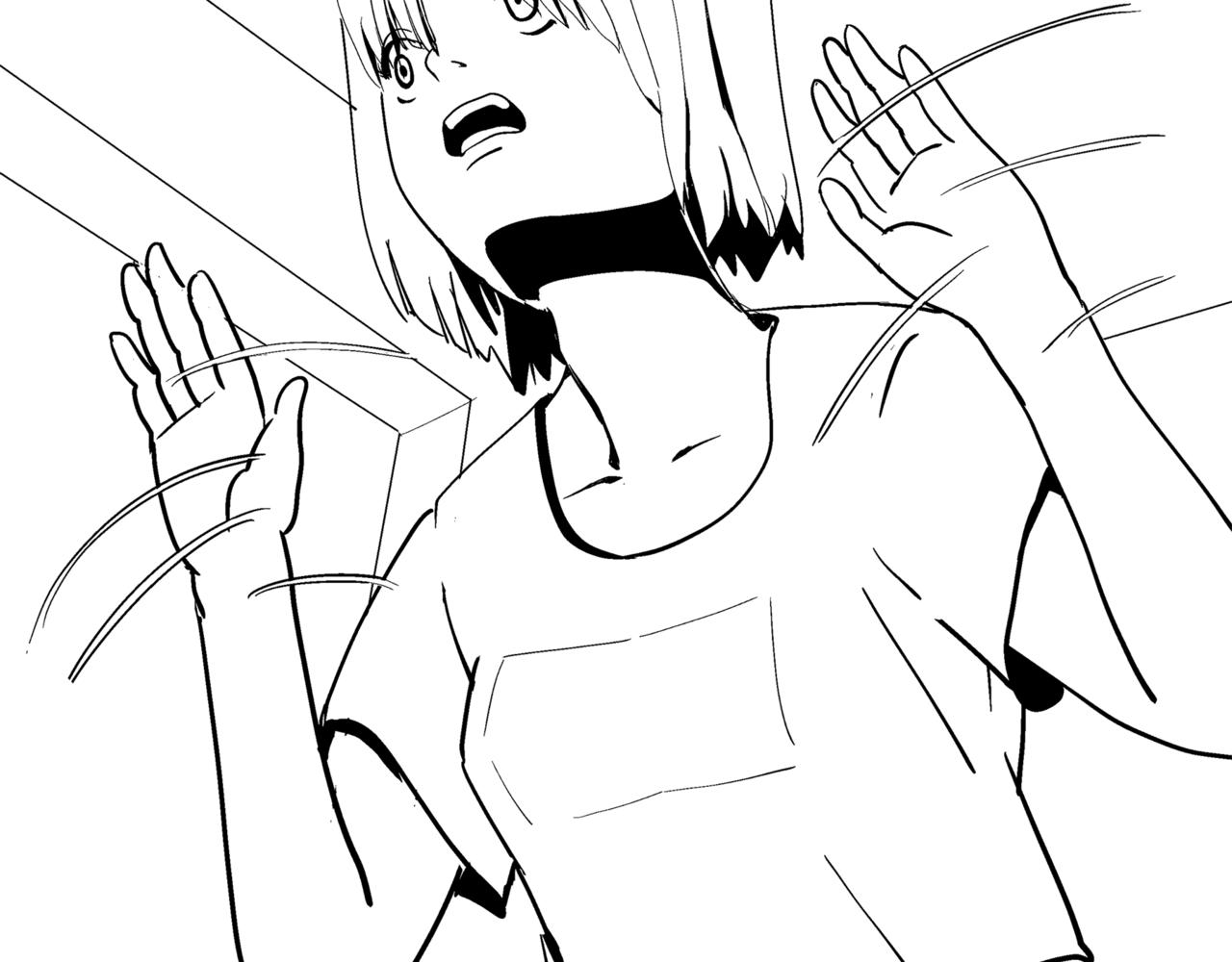 🍝盘根错短篇恐怖漫画 第一篇（中）合租的女同学 第7页