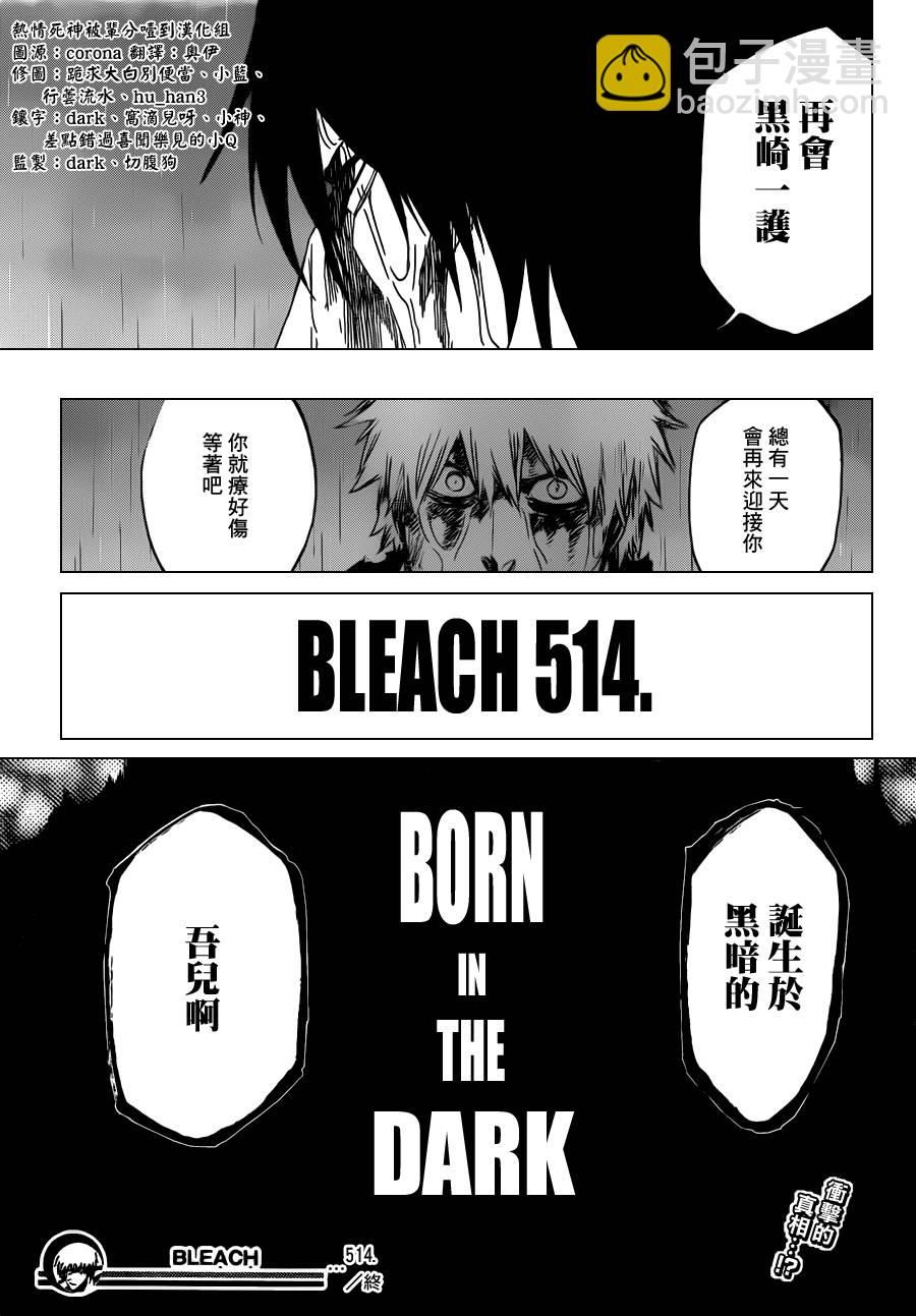 🍱死神 第514话 BORN IN THE DARK 第17页
