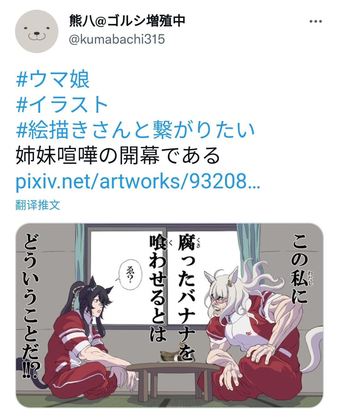 🍣推特赛马娘同人 姐妹打架、开幕 第1页