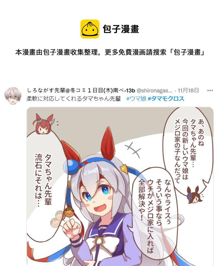 🍣推特赛马娘同人 灵活应对的小玉前辈 第1页