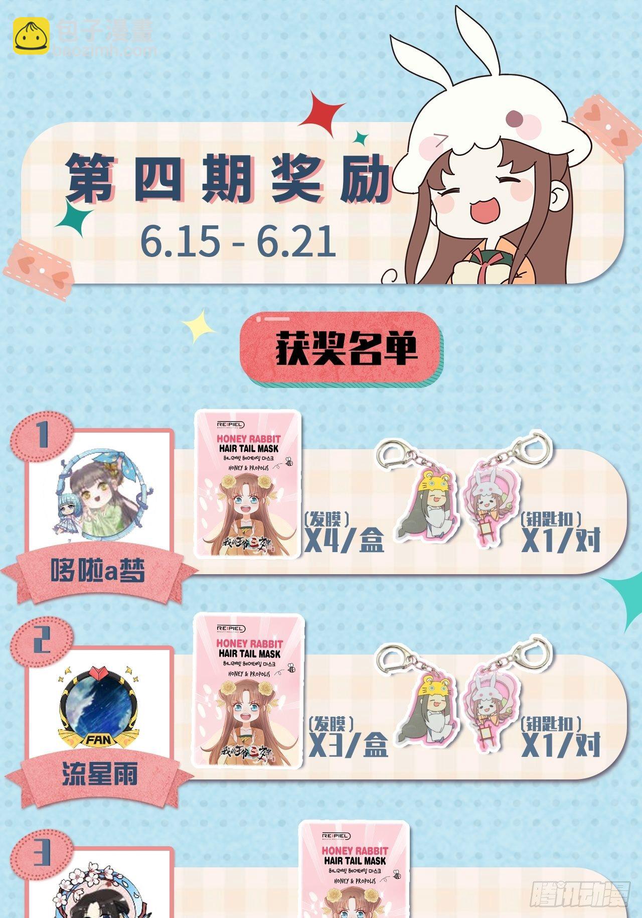 月榜获奖名单&amp;第四期获奖名单-第84话