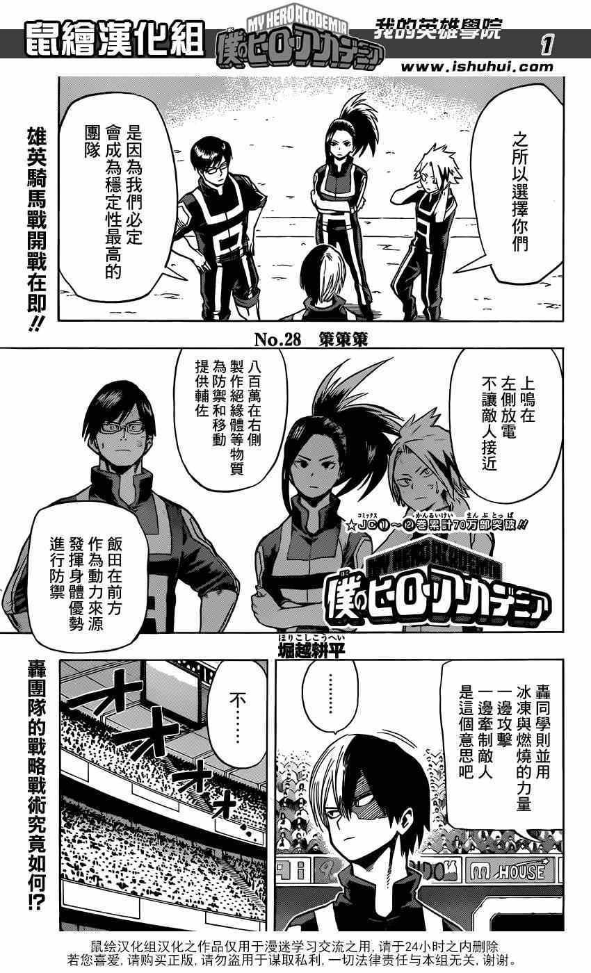 🍘我的英雄学园 第28话 第1页