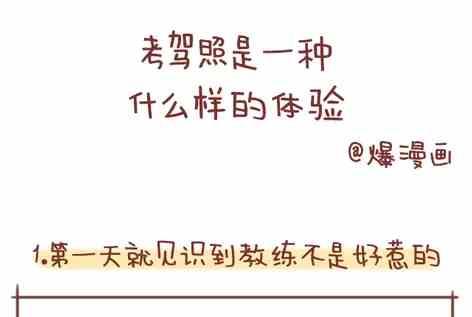 🍚小编木木/爆漫画 考驾照是种什么样的体验 第1页