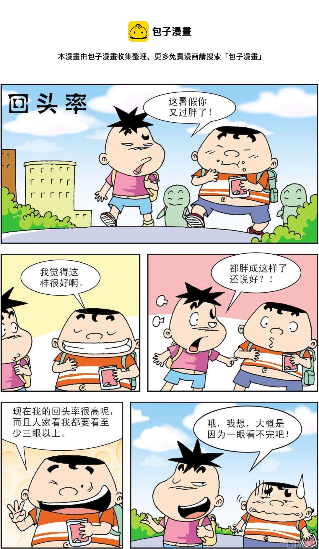 🍚笑話笑畫 第042话 回头率 第1页