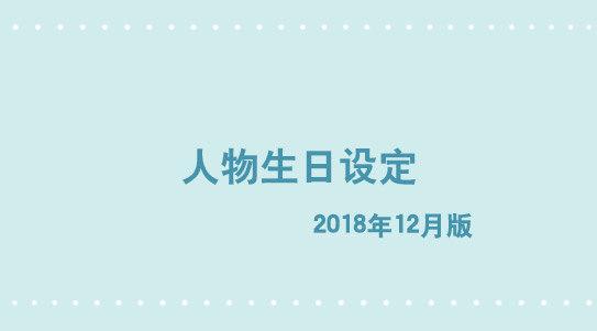人物生日设定-第202话