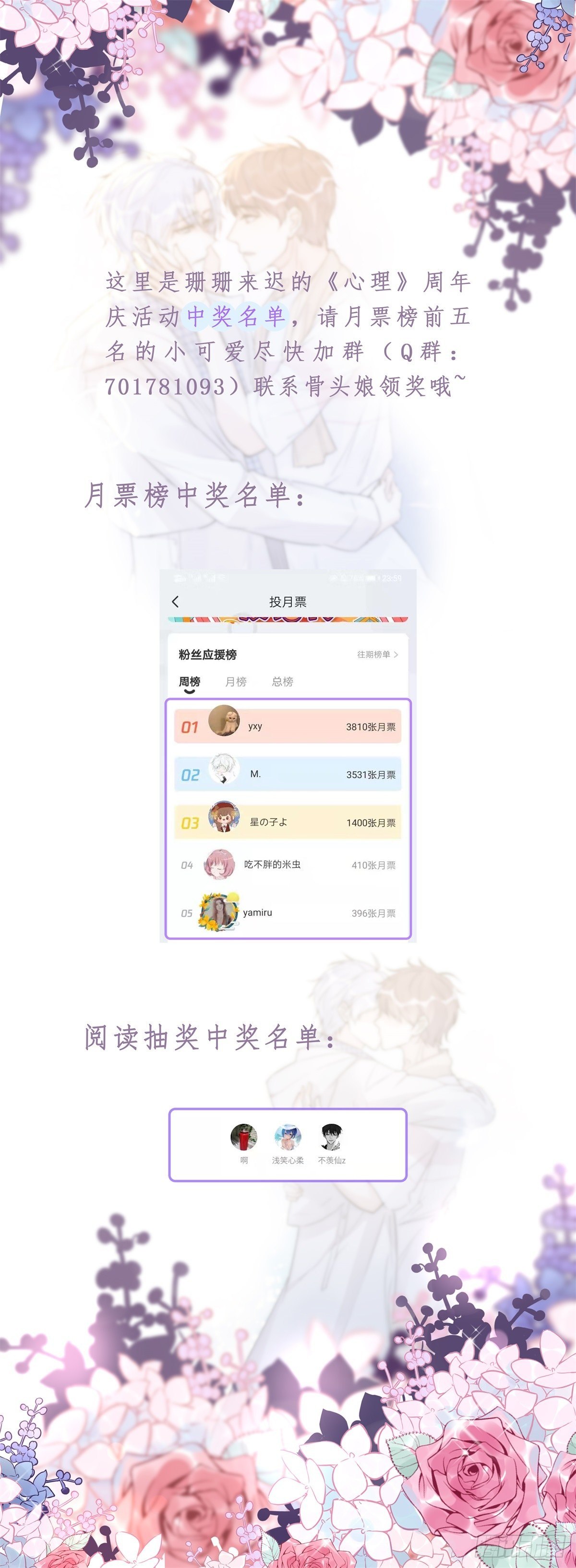 一周年活动发奖啦~~~-第70话