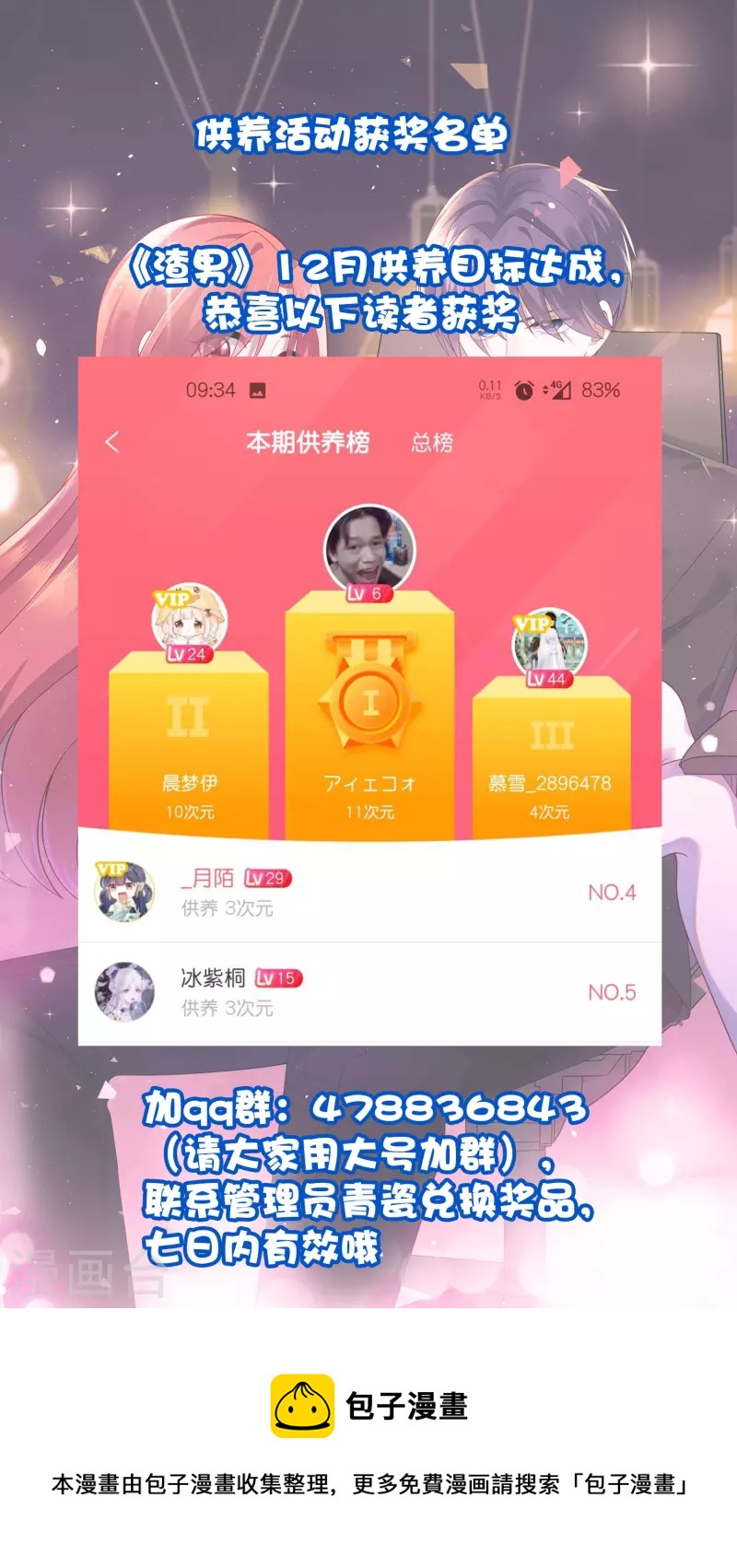 12月供养获奖名单-第354话