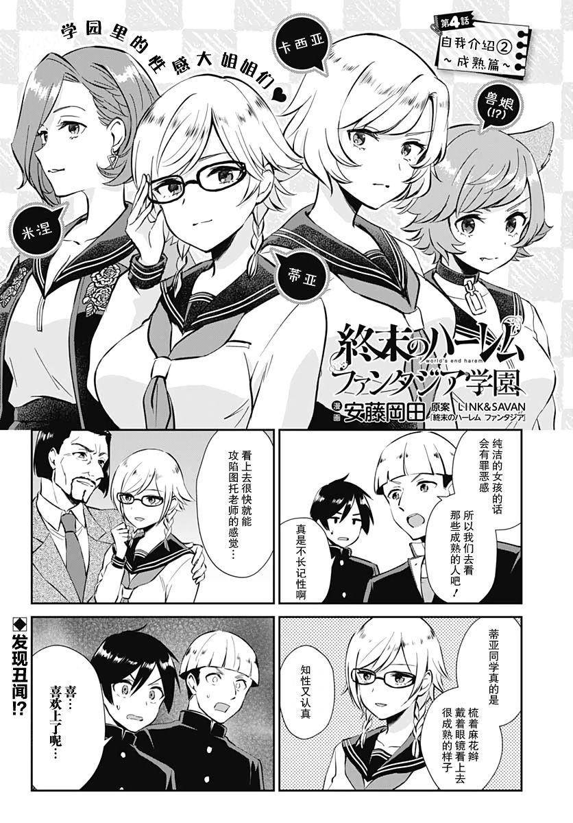 🍲终末的后宫 玄幻版学园 第4话 第1页
