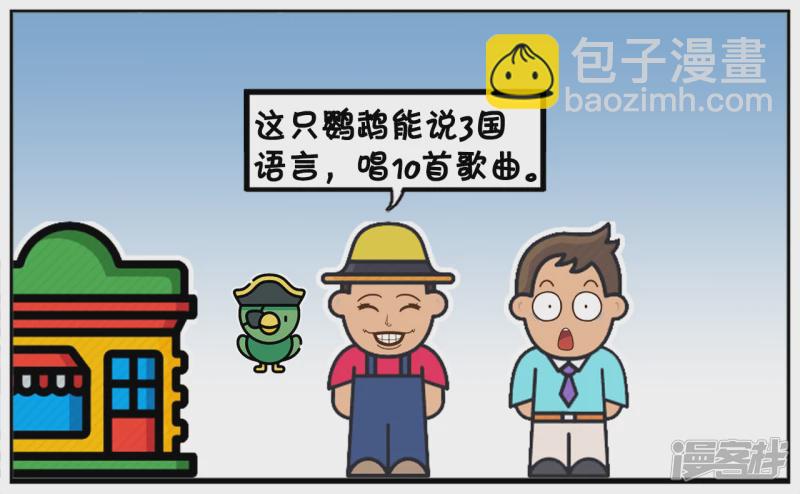 🍲子阳简笔画 妈妈的生日，子阳送了只鹦鹉 第3页