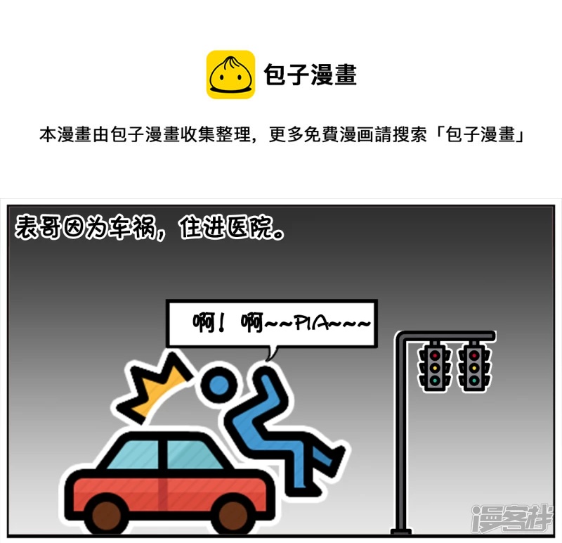 🍲子阳简笔画 子阳的表哥因为车祸，住进医院 第1页